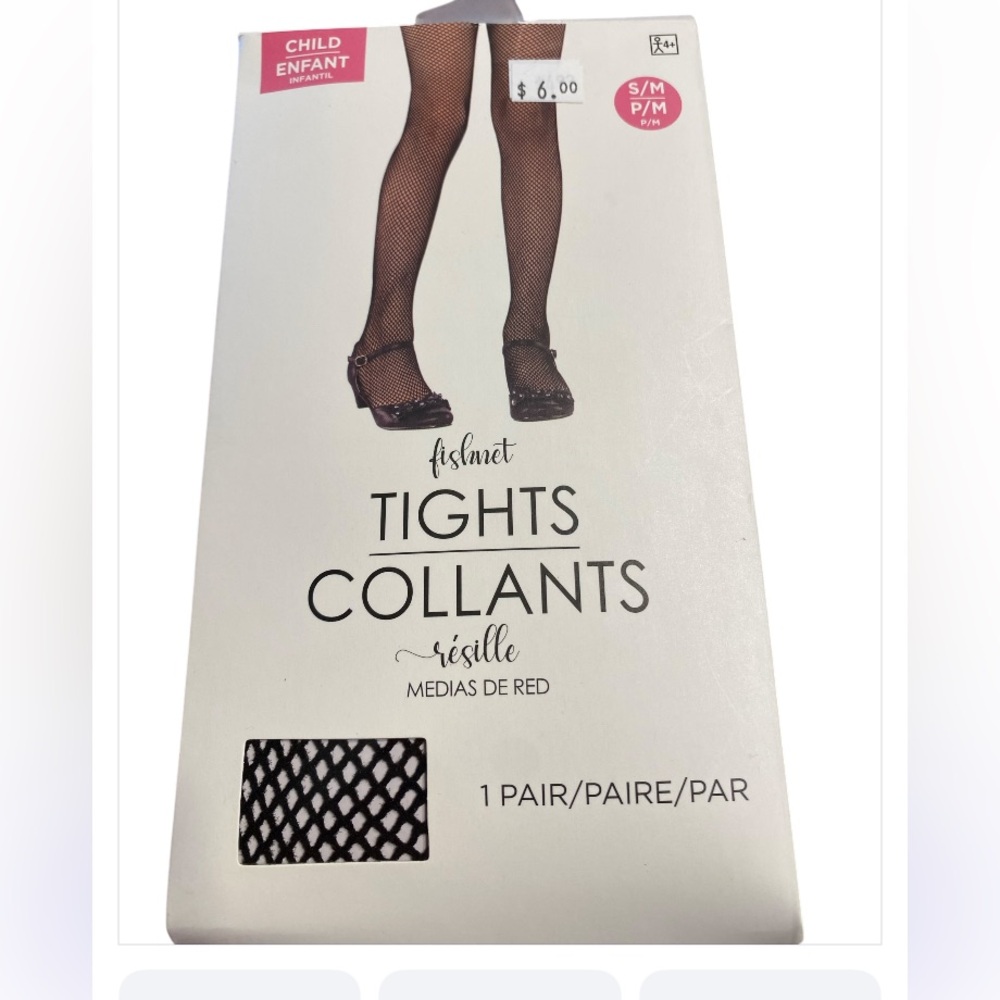 Child’s fishnet stocking. Size small. New in package.